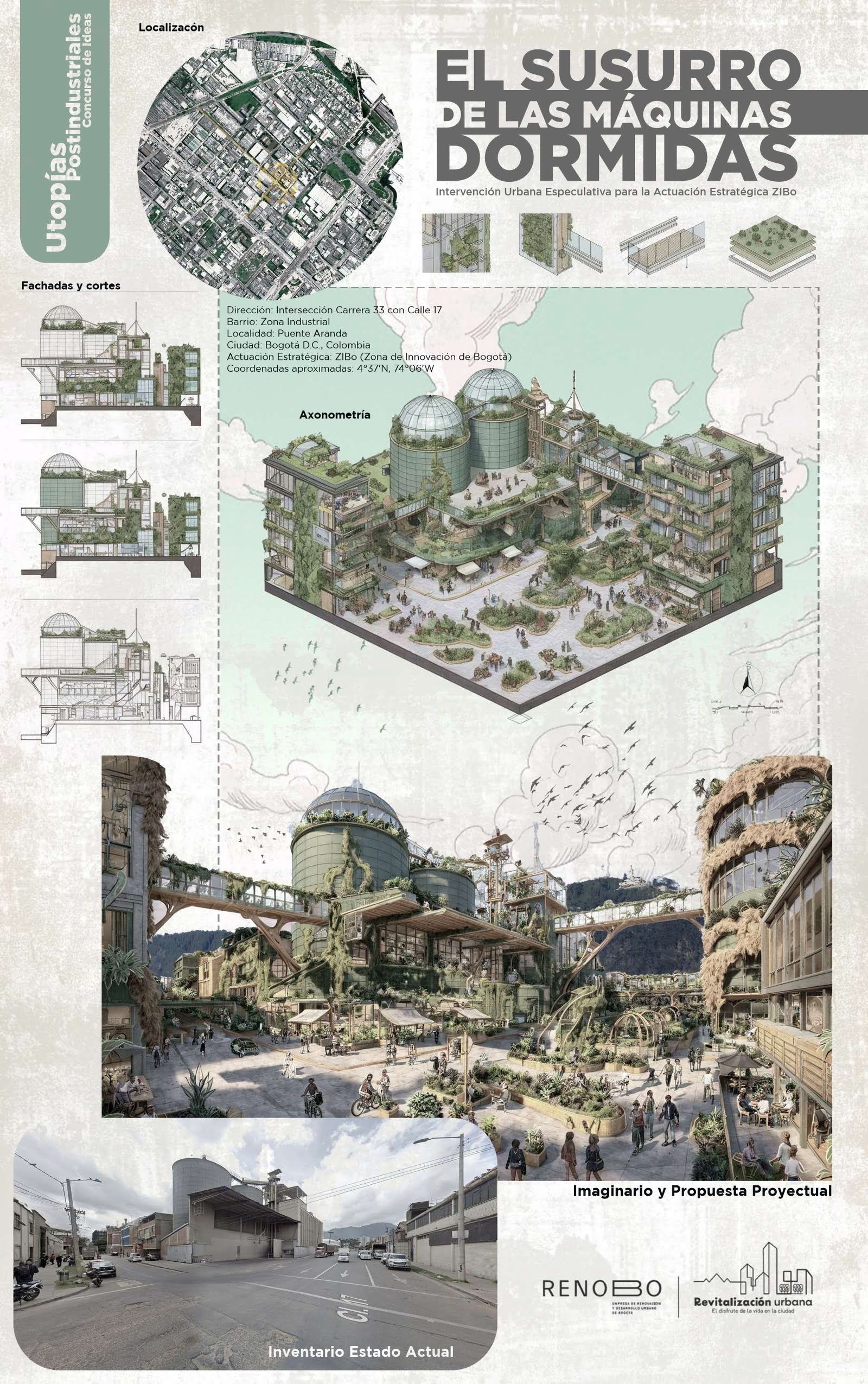 El susurro de las máquinas dormidas / Intervención Urbana Especulativa para la Actuación Estratégica ZIBo
