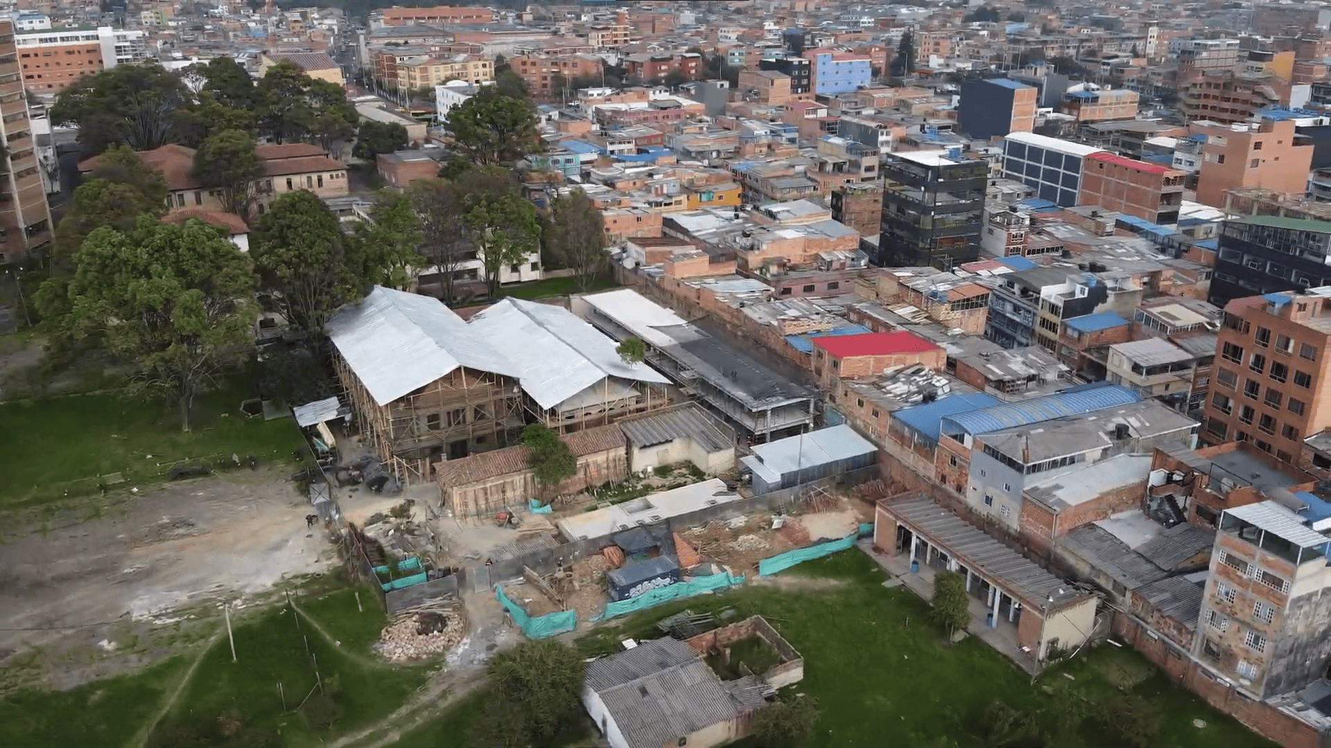 Foto panorámica reconstrucción san juan de Dios
